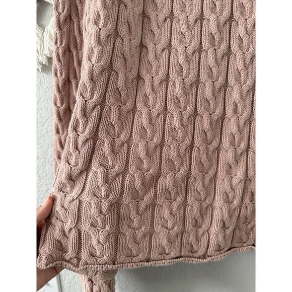 J. Crew Relaxed Fit Cable Knit Crewneck Balloon Sleeve Sweater Cottage Neutral3x - Picture 9 of 11